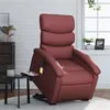 Image de vidaXL Fauteuil inclinable de massage Rouge bordeaux Similicuir3204051