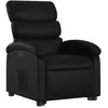 Image de vidaXL Fauteuil inclinable électrique noir similicuir3204054