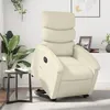 Image de vidaXL Fauteuil inclinable électrique crème similicuir