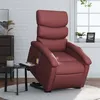 Image de vidaXL Fauteuil inclinable de massage électrique rouge bordeaux3204065