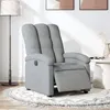 Image de vidaXL Fauteuil inclinable électrique Gris clair Tissu3204068