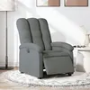 Image de vidaXL Fauteuil inclinable électrique Gris foncé Tissu3204069