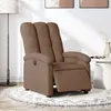 Image de vidaXL Fauteuil inclinable électrique Marron Tissu3204072