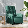Image de vidaXL Vidaxl Fauteuil Inclinable Électrique Vert Foncé Tissu