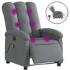 Image de vidaXL Fauteuil inclinable de massage Ã©lectrique gris foncÃ© tissu