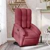 Image de vidaXL Fauteuil inclinable rouge bordeaux tissu