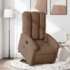 Image de vidaXL Fauteuil inclinable Marron Tissu3204096