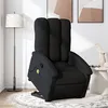 Image de vidaXL Fauteuil de massage inclinable Noir Tissu