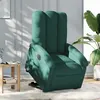 Image de vidaXL Fauteuil inclinable électrique vert foncé tissu3204122