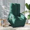 Image de vidaXL Fauteuil inclinable de massage Ã©lectrique Vert foncÃ© Tissu