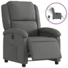 Image de vidaXL Fauteuil inclinable Ã©lectrique Gris foncÃ© Tissu