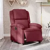 Image de vidaXL Fauteuil inclinable électrique Rouge bordeaux Tissu3204143
