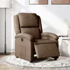 Image de vidaXL Fauteuil inclinable électrique Marron Tissu