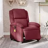 Image de vidaXL Fauteuil de massage inclinable électrique Rouge bordeaux Tissu3204155