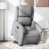 Image de vidaXL Fauteuil inclinable Gris clair Tissu3204164