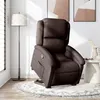 Image de vidaXL Fauteuil inclinable marron foncé tissu3204169