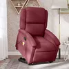 Image de vidaXL Fauteuil inclinable de massage Rouge bordeaux Tissu3204179