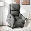 Image de vidaXL Fauteuil inclinable électrique gris foncé tissu3204189