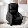 Image de vidaXL Fauteuil inclinable électrique noir tissu