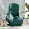 Image de vidaXL Fauteuil inclinable électrique vert foncé tissu3204194