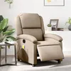 Image de vidaXL Fauteuil de massage inclinable électrique cappuccino similicuir3204225