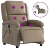 Image de Vidaxl Fauteuil De Massage Inclinable Ãlectrique Cappuccino Similicuir