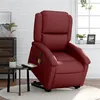 Image de vidaXL Fauteuil inclinable de massage électrique rouge bordeaux3204251