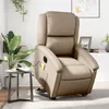 Image de vidaXL Vidaxl Fauteuil Inclinable De Massage Électrique Cappuccino Similicuir