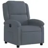 Image de vidaXL Fauteuil inclinable électrique Gris foncé Velours3204279
