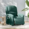 Image de vidaXL Fauteuil inclinable électrique vert foncé velours
