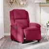 Image de vidaXL Fauteuil inclinable électrique rouge bordeaux velours