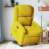 Image de vidaXL Fauteuil inclinable Jaune Velours