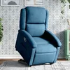 Image de vidaXL Fauteuil inclinable bleu velours