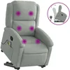 Image de vidaXL Vidaxl Fauteuil De Massage Inclinable Gris Clair Velours