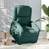 Image de vidaXL Fauteuil inclinable électrique vert foncé velours