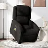 Image de vidaXL Fauteuil inclinable de massage électrique noir velours