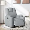 Image de vidaXL Fauteuil inclinable électrique Gris clair Tissu3204344