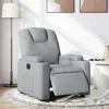Image de vidaXL Fauteuil inclinable Ã©lectrique Gris clair Tissu