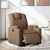 Image de vidaXL Fauteuil inclinable électrique Marron Tissu3204348