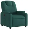 Image de vidaXL Fauteuil inclinable électrique Vert foncé Tissu3204350