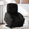 Image de vidaXL Fauteuil inclinable noir tissu