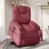 Image de vidaXL Fauteuil inclinable rouge bordeaux tissu