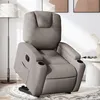 Image de vidaXL Fauteuil inclinable taupe tissu3204376