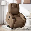 Image de vidaXL Fauteuil inclinable électrique marron tissu3204396