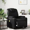 Image de vidaXL Fauteuil de massage inclinable électrique noir similicuir3204423