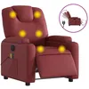 Image de vidaXL Vidaxl Fauteuil De Massage Inclinable Électrique Rouge Bordeaux