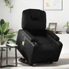 Image de vidaXL Fauteuil inclinable de massage Noir Similicuir3204437