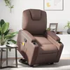 Image de vidaXL Vidaxl Fauteuil Inclinable De Massage Marron Similicuir