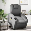 Image de vidaXL Vidaxl Fauteuil Inclinable De Massage Gris Similicuir