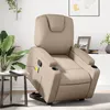 Image de vidaXL Fauteuil inclinable de massage Cappuccino Similicuir